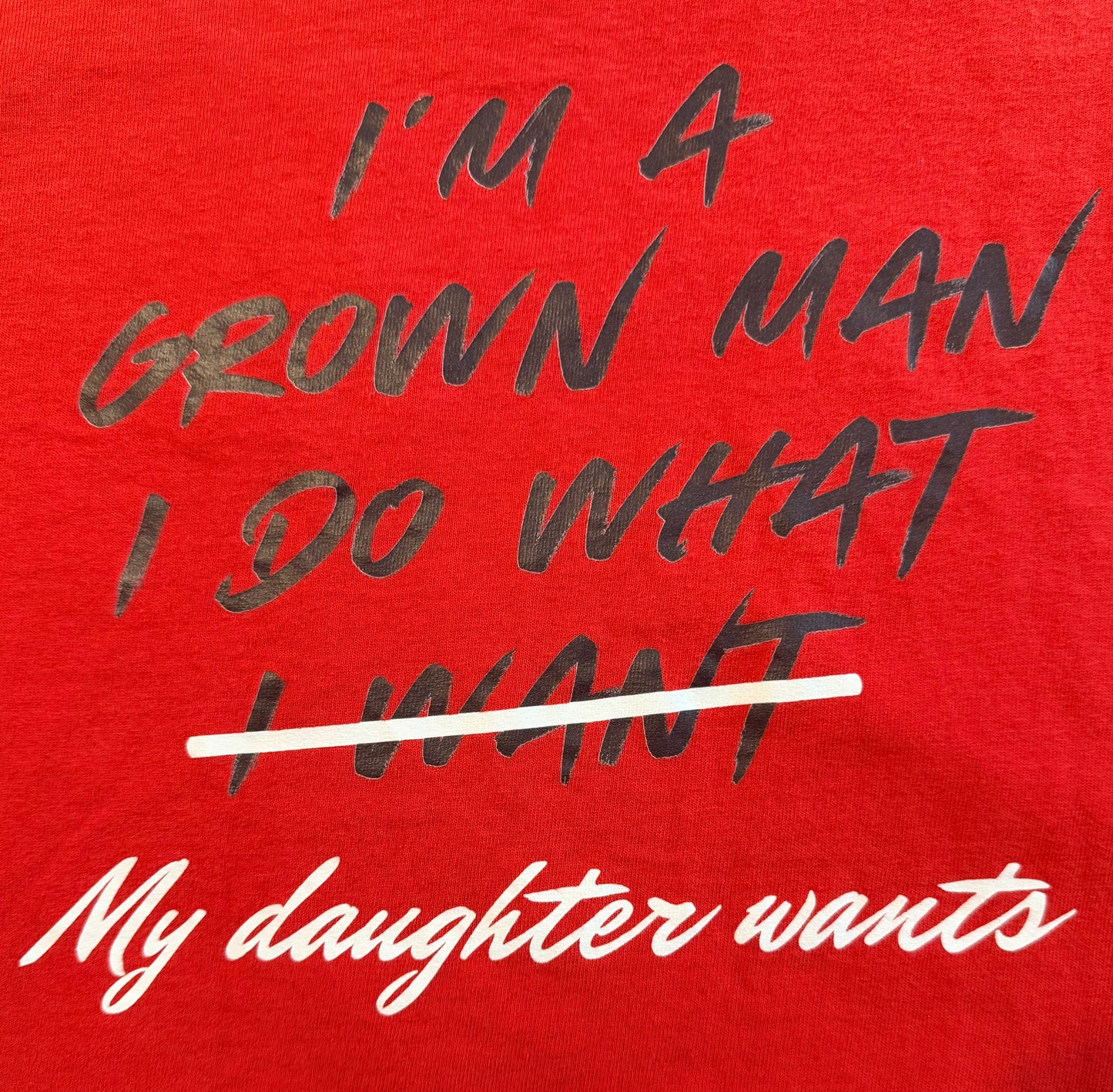 I’m a grown man